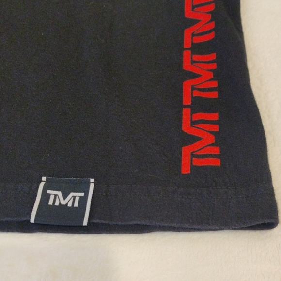 Men's Black Tank Top with Red and Yellow Design - Picture 3 of 6